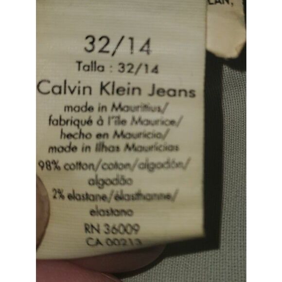 Womens Calvin Klein Dark Wash Lean Boot Cut Jeans Size 32/14. - Picture 10 of 11